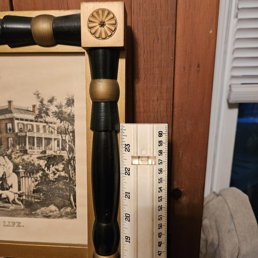 Vintage Currier & Ives Mirror - Picture 5 of 11